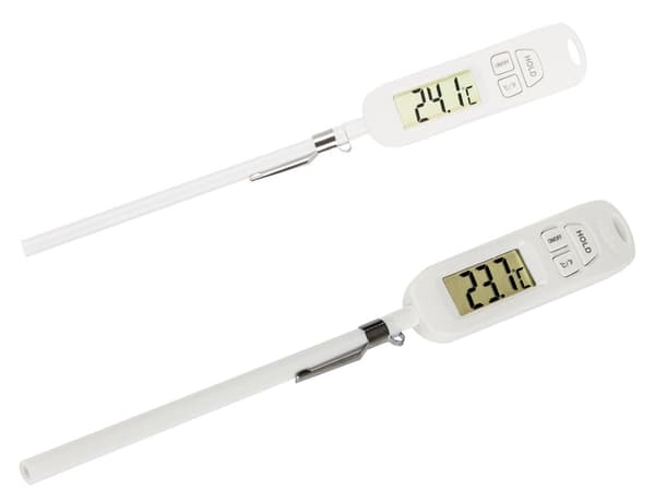 Digital kökstermometer stektermometer -50 till 300°C vit 25 cm