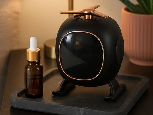 Bluetooth-kaiutin 5W aromadiffuuserilla, LED-yövalo & herätyskello