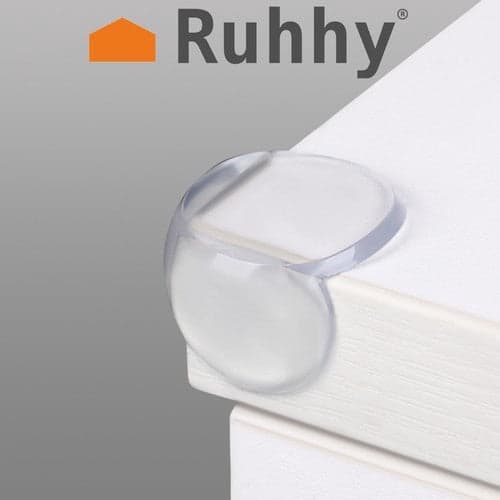 Silikon hörnskydd transparent självhäftande 4-pack för möbler