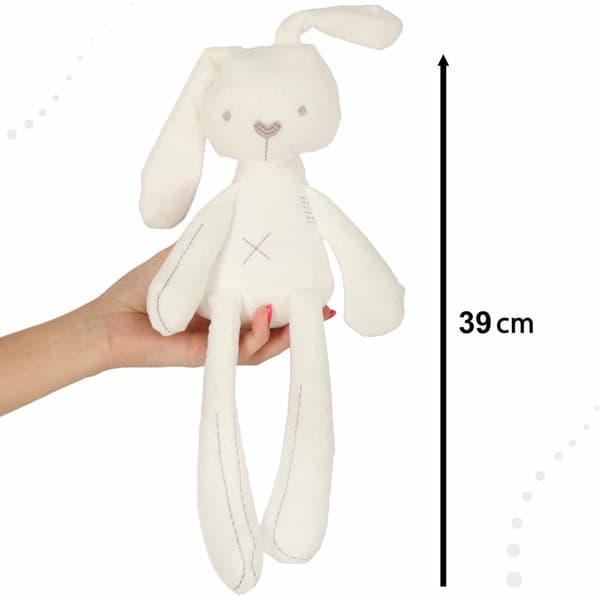 Pehmolelu kani 54 cm valkoinen, puuvilla/polyesteri, 0+