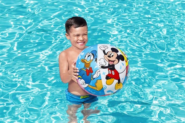 Oppustelig strandbold 51 cm Mickey Mouse-motiv, fra 2 år