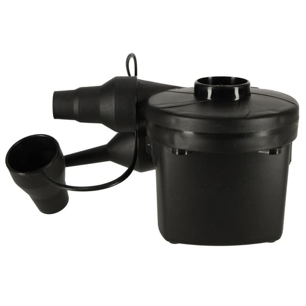 Elektrisk luftpumpe til luftmadras 12V/230V med dyser