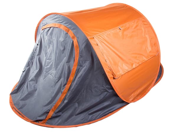 Rantateltta pop-up UV-suoja harmaa/oranssi 210x130x85 cm