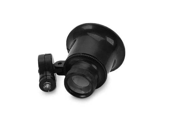 Pannlupp 20x med LED-belysning svart inkl 2 batterier