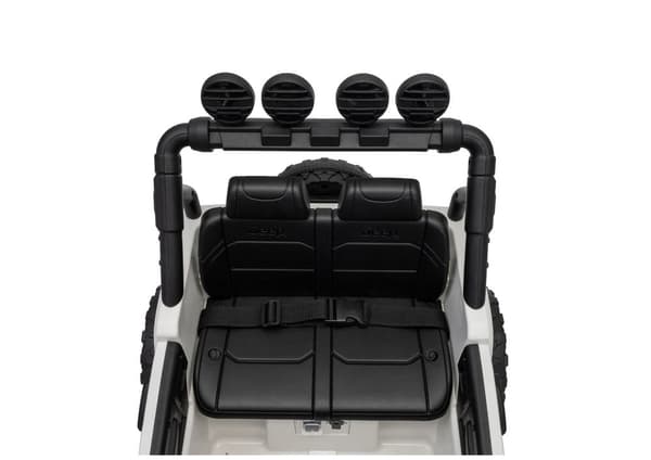 Batteridriven leksaksbil ride-on Jeep Rubicon för barn vit