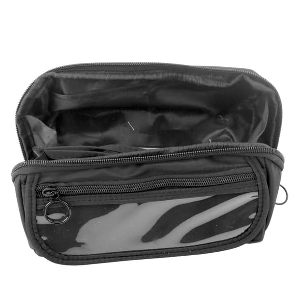 Pennfodral vikbart plast 20x10x8 cm med transparent ficka