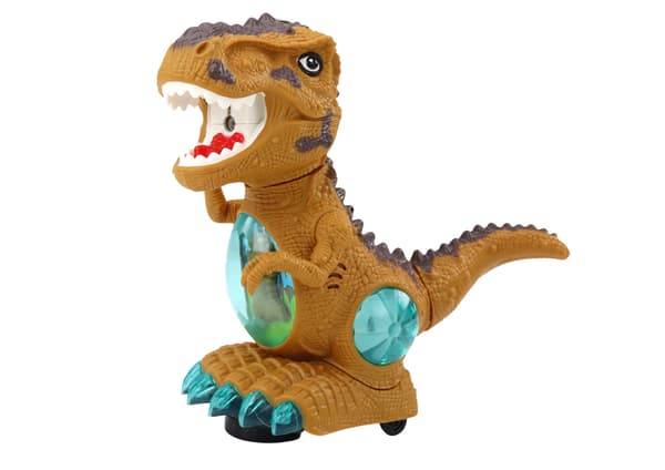 Dansande dinosaurieleksak 25 cm med ljus, ljud, rök och hinder-sensor