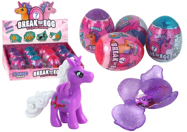 Överraskningsägg enhörning 6 cm Magic Cracking Unicorn Egg, 1 st