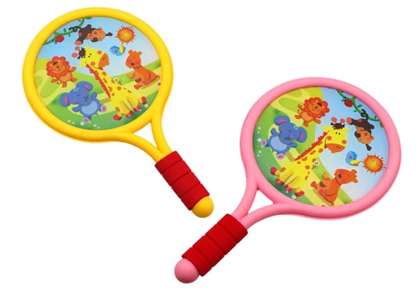 Badmintonset för barn 3+ med 2 racketar, boll & fjäderboll