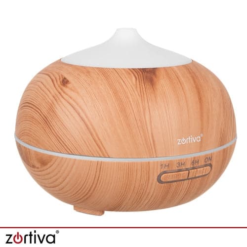 Aromadiffuser luftfuktare 400 ml med fjärrkontroll, 3 oljor, beige