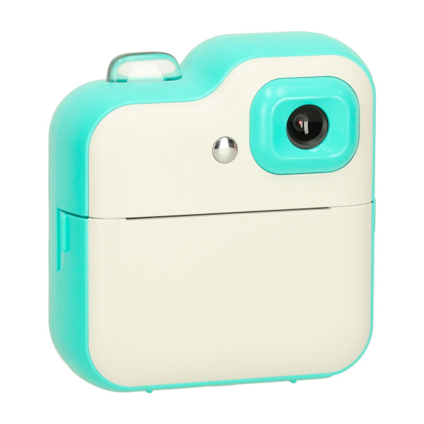 Barnkamera med termisk skrivare blå/vit, 32GB SD + 3 termopapper blå