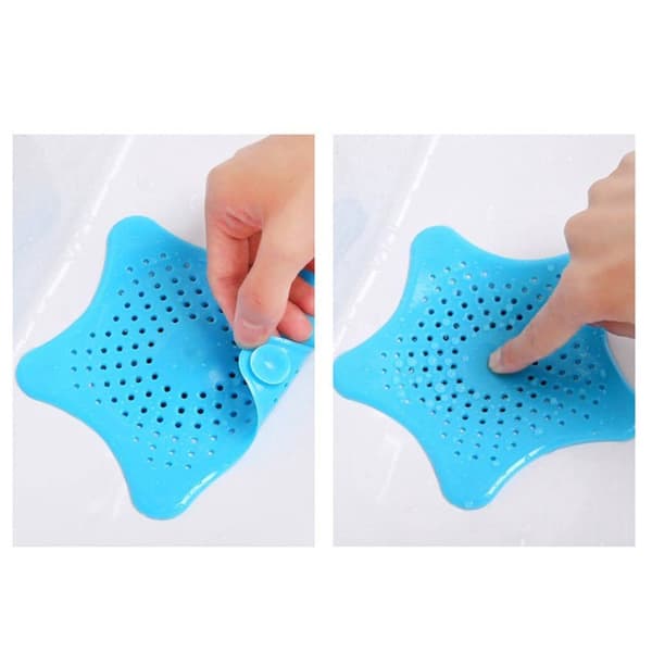Avloppssil silikon med sugproppar 14,5 cm 4-pack blandade färger
