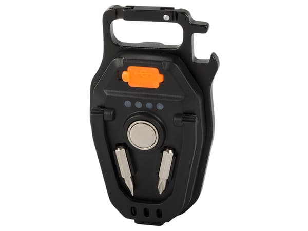 Avainperän taskulamppu COB LED USB-lataus magneetilla ja pullonavaajalla