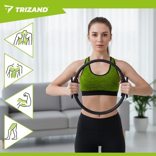 Pilatesring 38×36 cm til Pilates/Yoga med ergonomiske håndtag