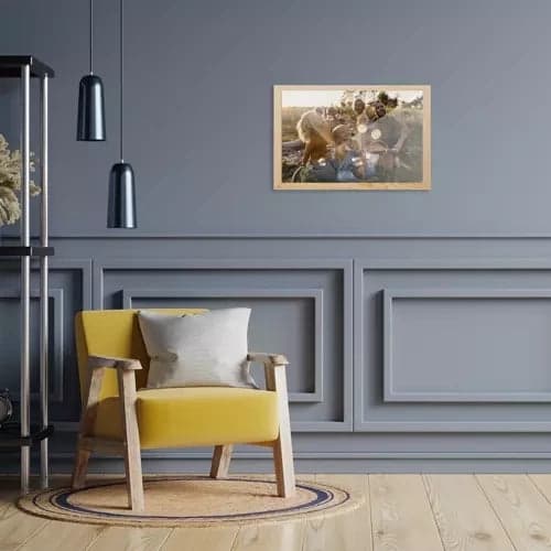 Valokuvakehys mäntyä 30x40 cm plexilasilla, seinäkoukut sisältyvät