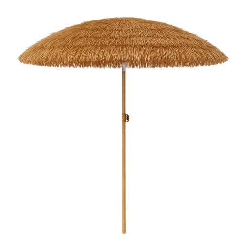 Fällbar parasoll 170 cm beige, höjdjusterbar 105-185 cm med skydd