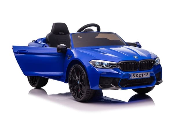 Batteridrevet elbil BMW M5 Drift blå til børn