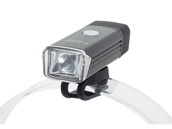 Forlygte til cykel LED 180 lm USB-opladning sort 8 cm med beslag