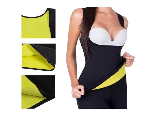 Neopren træningsshirt dame størrelse L sort 60% polyester 40% nylon