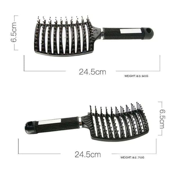 Hårborste för utredning vått/torrt hår ergonomisk 24x7,7 cm 1 st multifärg