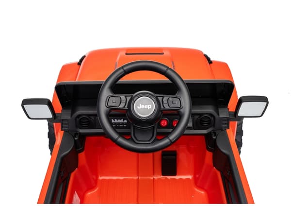 Batteridriven leksaksbil Jeep Rubicon för barn orange