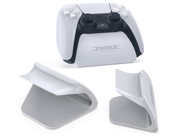 PS5 DualSense -ohjainteline, muovi, valkoinen
