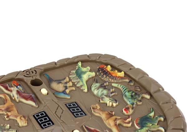 Whac-a-mole dinosaurierspil bordspil for 2 spillere med lys/lyd