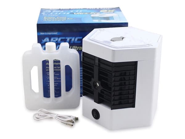 Mini luftkonditionering 2-i-1 USB med luftfugter 8 W