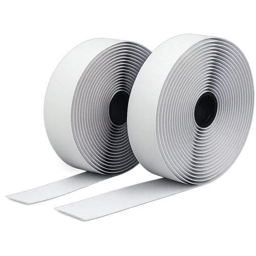 Selvklæbende velcrobånd 25 mm x 5 m hvid, max 320 g