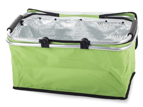 Termokurv isoleret med aluminiumsramme grøn 48x28x22 cm