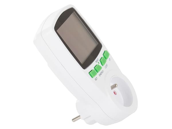 Wattmåler energimåler 230V 16A 3680W med baggrundsbelyst display