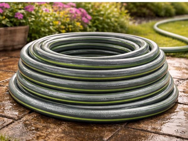 Trädgårdsslang 1/2 tum 20 m 3-lagers PVC/gummi UV-resistent