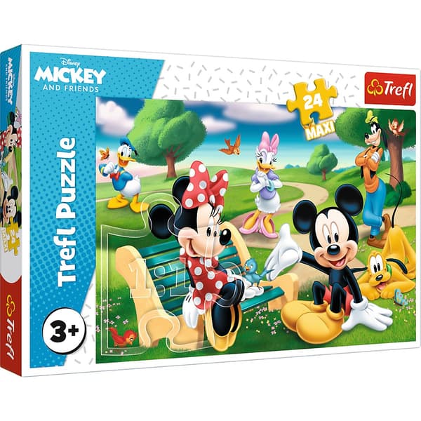 Puslespil Mickey Mouse 24 MAXI-brikker 600x400 mm