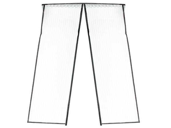 Magnetisk insektnet til dør 110x220 cm sort polyester med stifter Black