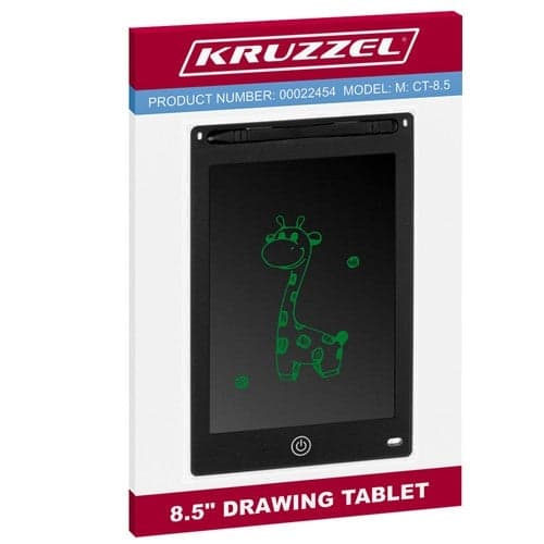 Tegnetablet LCD 8,5 tommer med stylus, sort, til børn 3+ CR2025