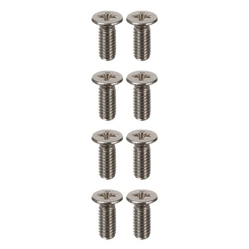 Duschkabin hjul med kullager 23x6 mm, 8-pack inkl. M4 skruvar