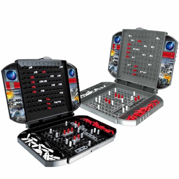 Naval Battle strategispel 2 spelare 4+ med bärväska, plast