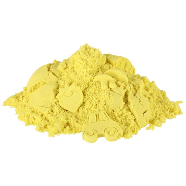 Sensorisk sand til børn 1 kg gul i pose, 3+ Yellow