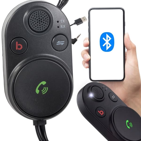 Bluetooth 5.3 AUX-adapteri autostereoon, bass boost ja mikrofoni