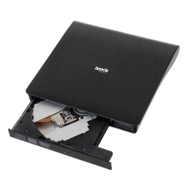 Extern DVD/CD-brännare USB 3.0 24x/8x för Windows/macOS/Linux