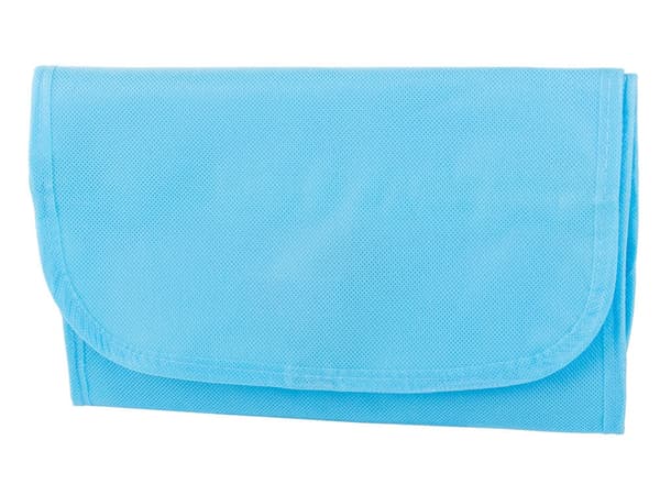 Sammenfoldelig toilettaske med krog og lynlås 26x16 cm
