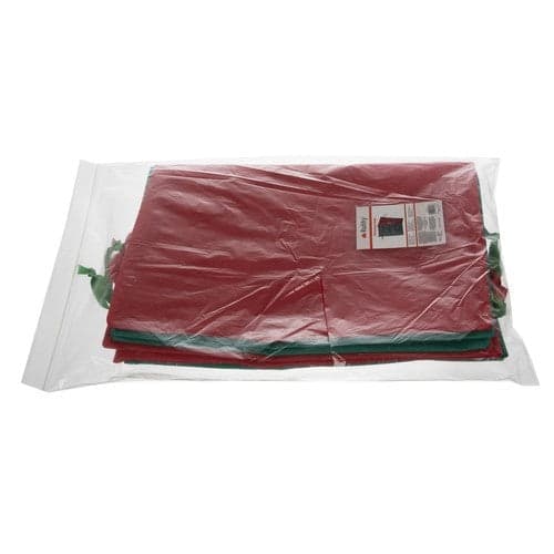 Julklappspåsar med snöre tomtemönster 45x29,5 cm 4-pack