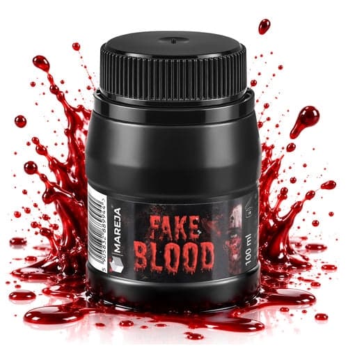 Tekoveri nestemäinen punainen 100 ml pullo Halloween-meikkiin cosplayhin