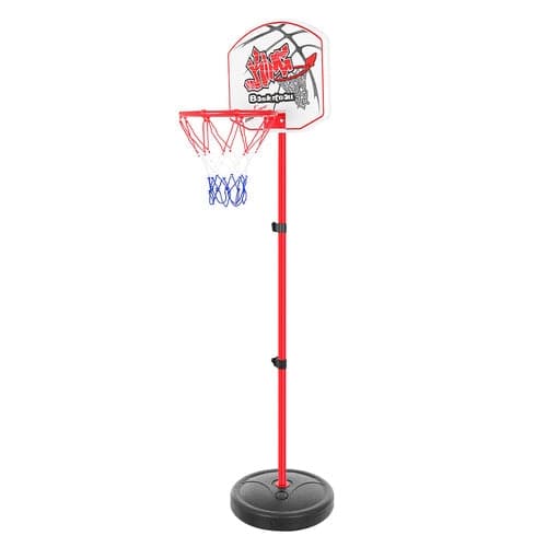 Basketställning barn 73-146 cm med boll, båge, 3 pilar och pump