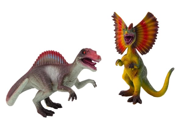 Dinosaurusfiguurit PVC 2-pack Spinosaurus & Dilophosaurus 10 cm