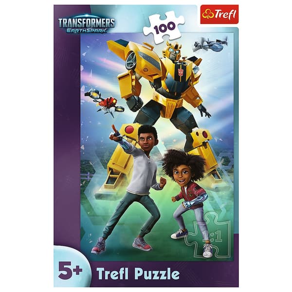 Pussel 100 bitar Transformers EarthSpark 410x275 mm ekologiskt papper