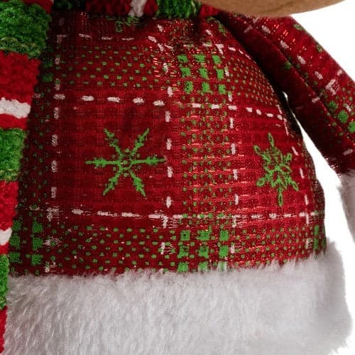 Teleskopisk julren dekoration 62-95 cm polyester röd/grön/vit