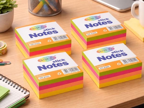 Sticky notes 76x76 mm 400 arkkia/lohko assoritoidut värit 1 kpl