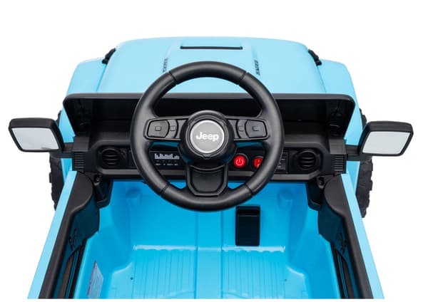 Batteridriven leksaksbil Jeep Rubicon 24V ride-on ljusblå
