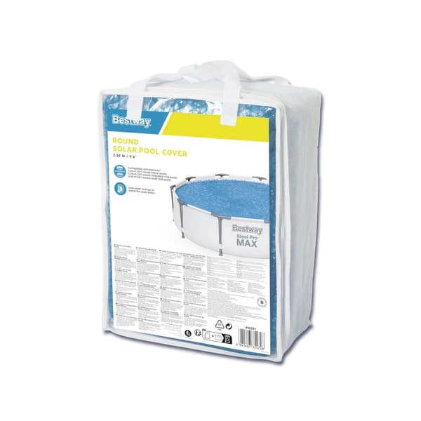 Solskydd pooltäcke bubbelplast 289 cm för 305 cm rack/expansionspool